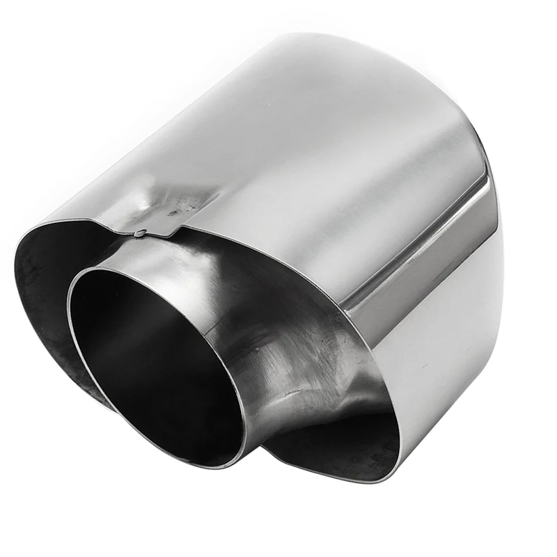 

1pair Chrome Exhaust Dual Tail Pipe Muffler Tip Stainless Steel For BMW X5 E70 2008 2009 2010 2011 2012 2013 Auto accessories