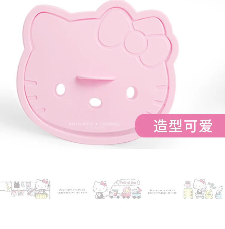 CHEFMADE HELLO KITTY Genuine Authorization Child Cute Cat Plastic DIY Cake Rice Stamper 3D Silicone Molds Cake Stencil Mold Tool