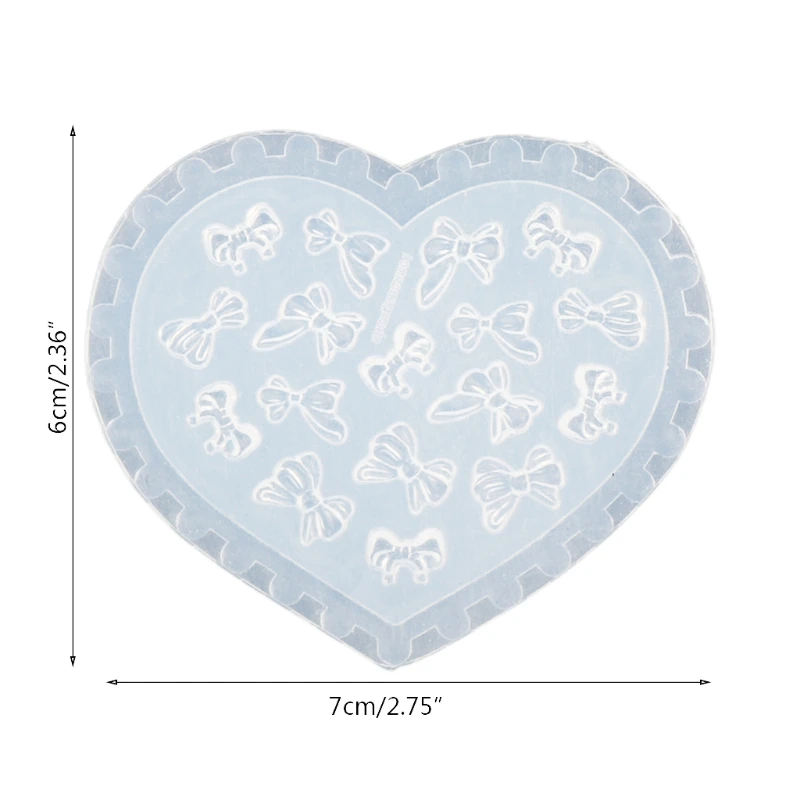 

Nail Art Mold UV Epoxy Resin Glue Silicone Mould Three-Dimensional Love Cartoon Decorative Diamond Sticker Nail Jewelry