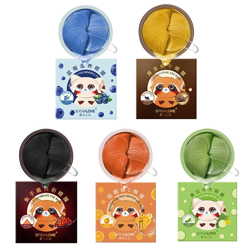 

Gold Moisturizing Eye Mask Patch 60pcs/box Crystal Collagen Anti-Wrinkle Anti Aging Remove Dark Circles Eye Care Mask TSLM1