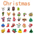 50 шт., новогодние украшения для обуви из ПВХ