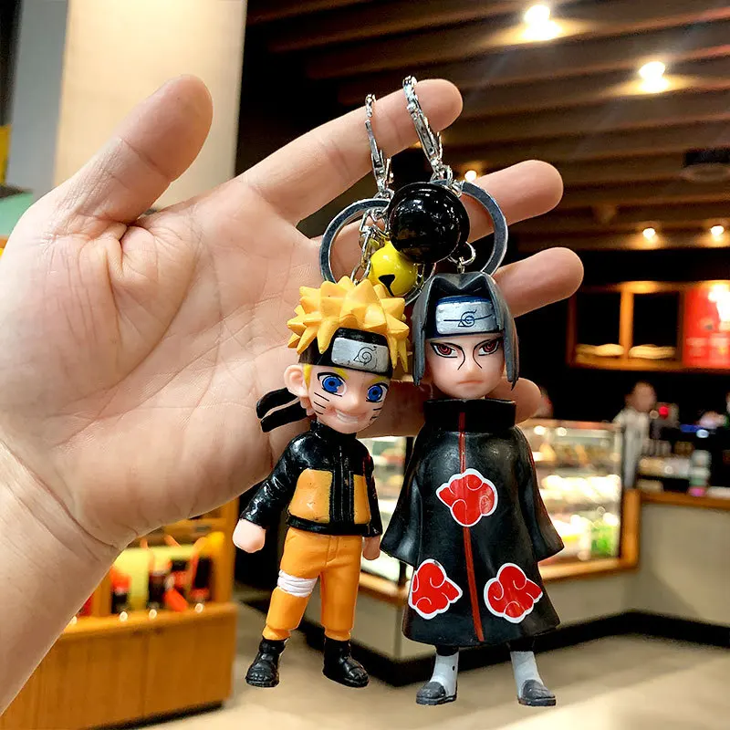 

Hokage Anime Pendant Keychain Toy Uzumaki-Narutos Uchiha Itachi Uchiha Sasuke Keychain Women Keyring Children Toys Birthday Gift