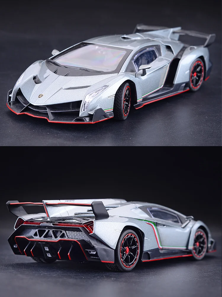 1:24 Lamborghini ядовитая модель автомобиля Veneno спортивного литый под давлением для