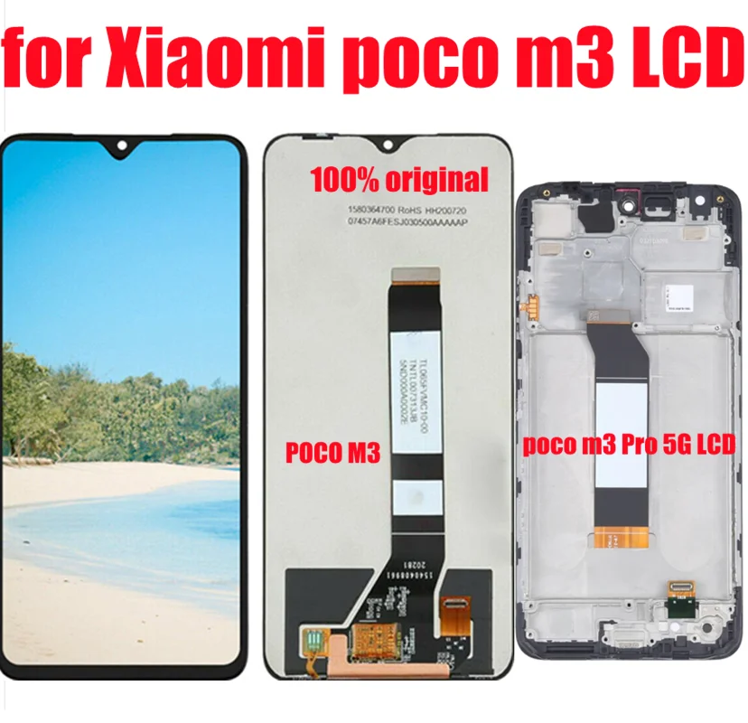 Pantalla LCD para Xiaomi poco m3 pro 5g, m2010j19cg, m2010j19ct-0