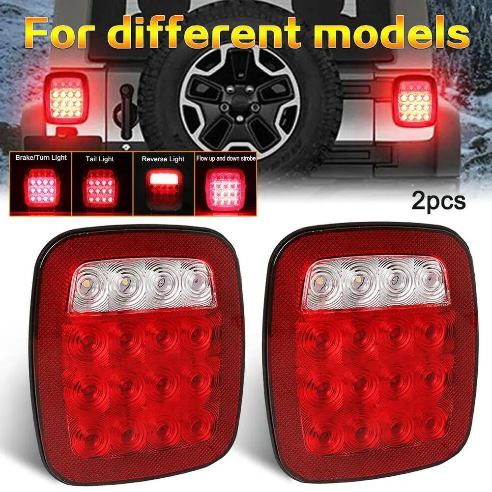 

1 Pair LED Car Stop Rear Light Warning Lights Reverse Running Lamp For Truck/Trailer/Boat For Jeep For Wrangler TJ CJ 76-06