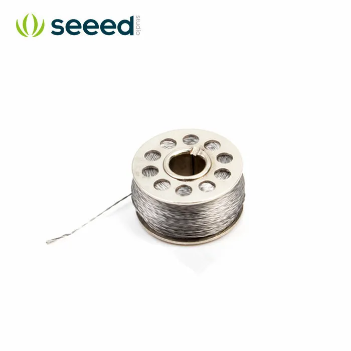 

conductive stainless Steel Sewing Thread - 22 Meter/72ft Winder High Temperature Wire 4 M 12 M