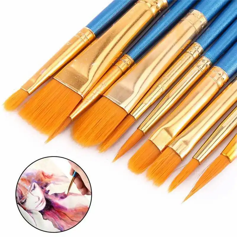 

50Pcs Paint Brush Set Oil Painting Watercolor Brush Art Supplies Painbrush Set Paiting Acrylic Artist Brush Stationery Supplier