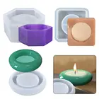 Подсвечник, силиконовая форма, форма для подсвечника шестиугольнойквадратнойовальной формы, подставка для подсвечника, аксессуары ручной работы