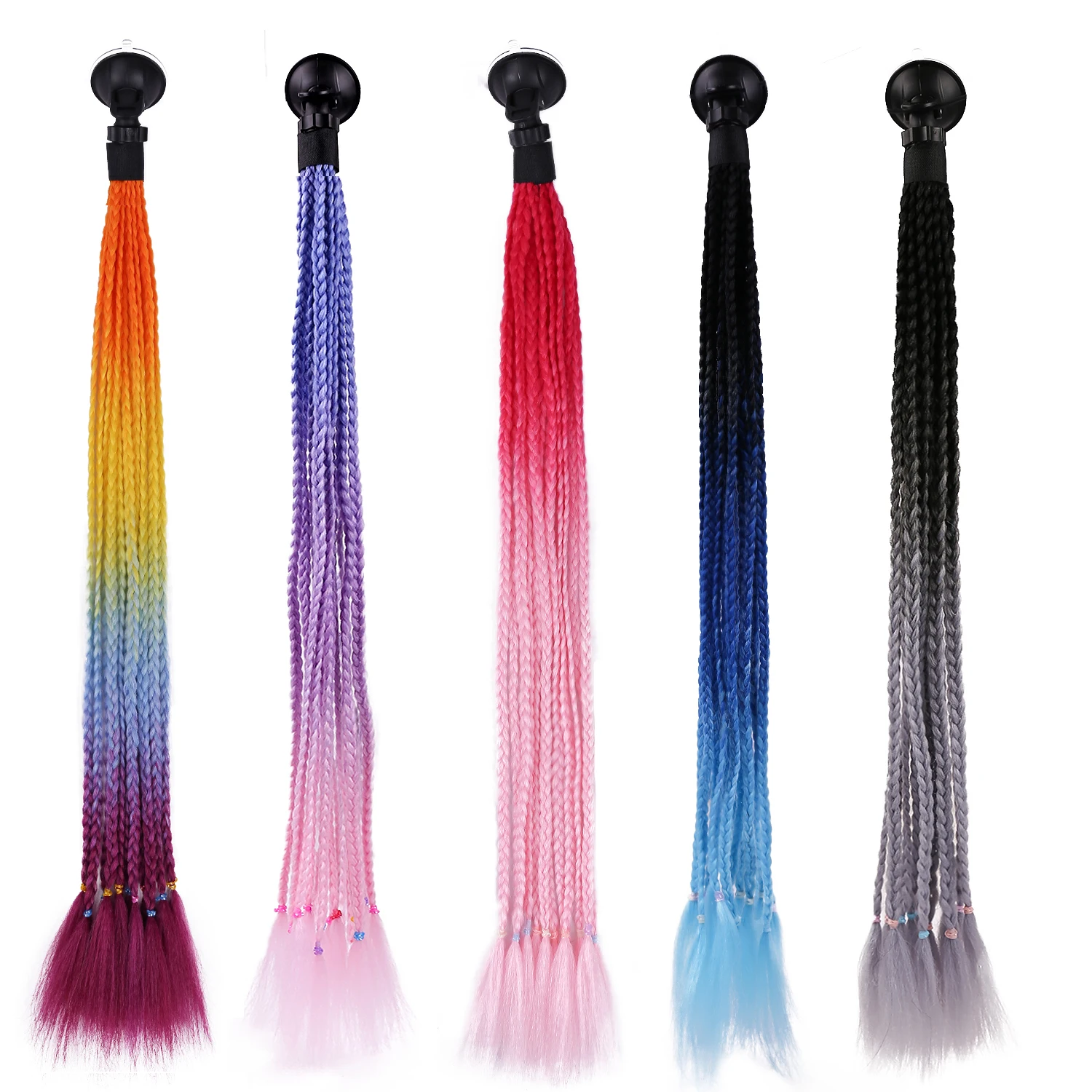 Косички для шлема оплетка конского хвоста Омбре мотоциклетный шлем косички с