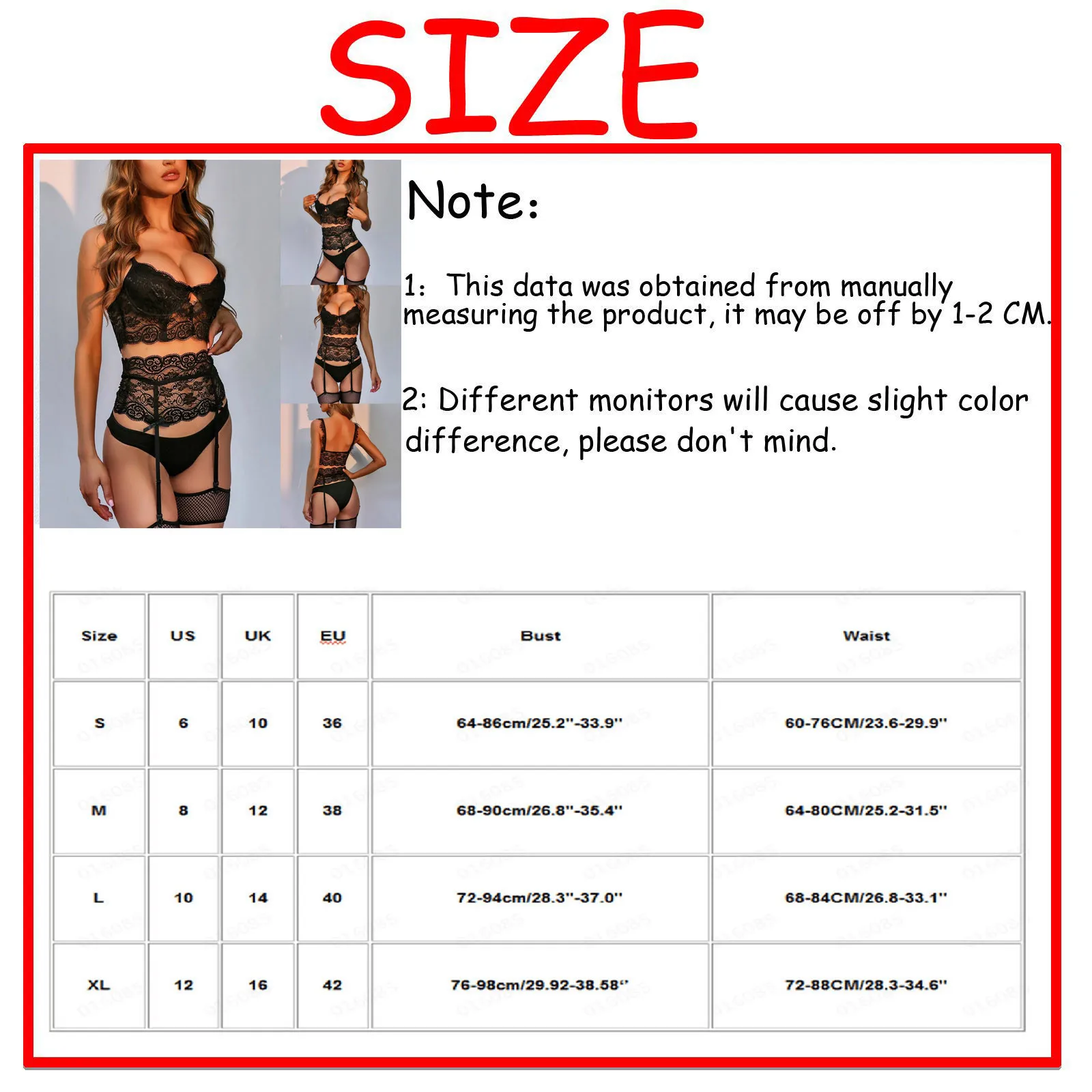 

3PCLadies Fashion Trend Sexy Lingerie Set Lace Seductive Sexy Lingerie Lace Sexy Suspenders Set Underwear Set