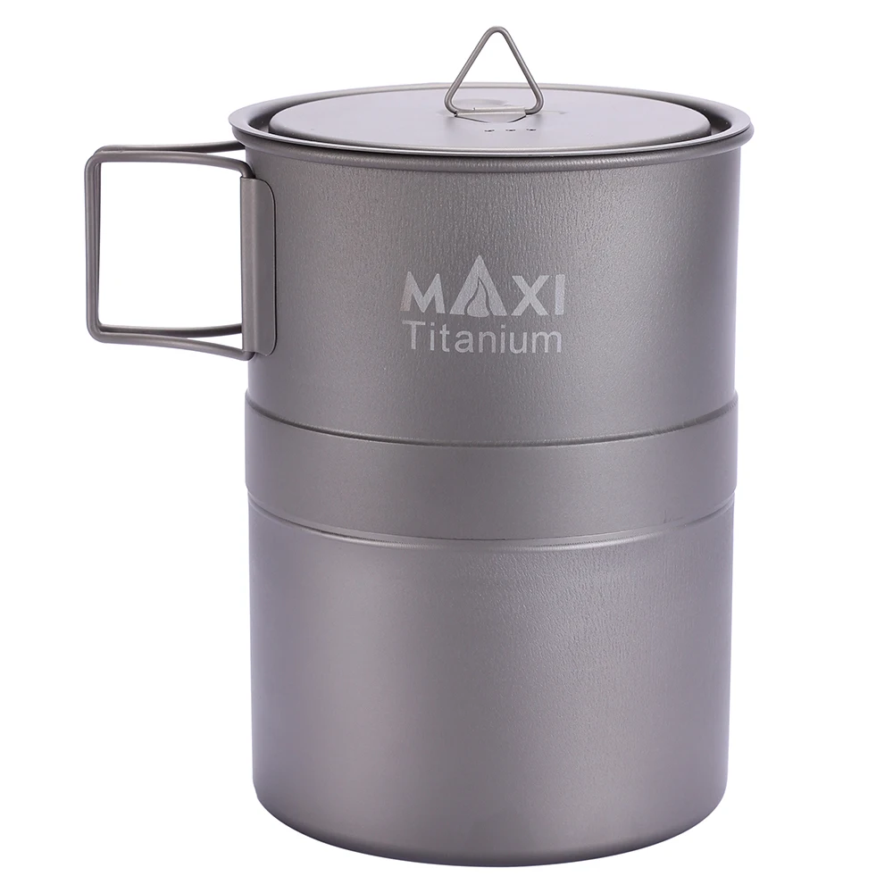 TOAKS MAXI легкий портативный титановый чайник для кофе Moka плита эспрессо 200 мл/400