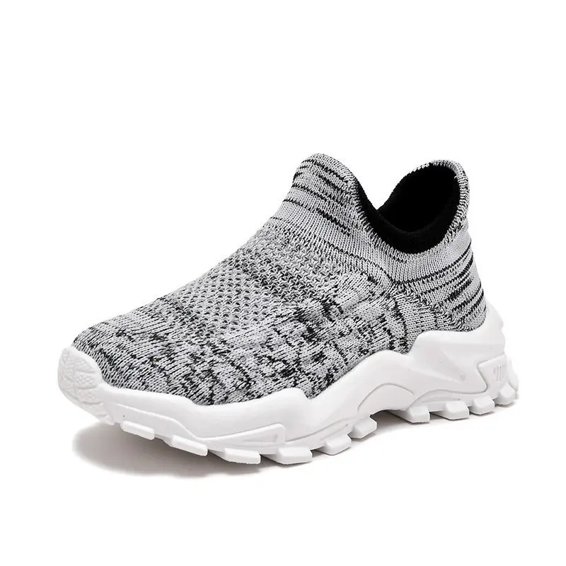 

Children size Kid Girls Boys Casual Sports Shoes 2021 New Kids Shoes Non-slip Knit Upper Baby Sneaker Flat Sneakers Shoes