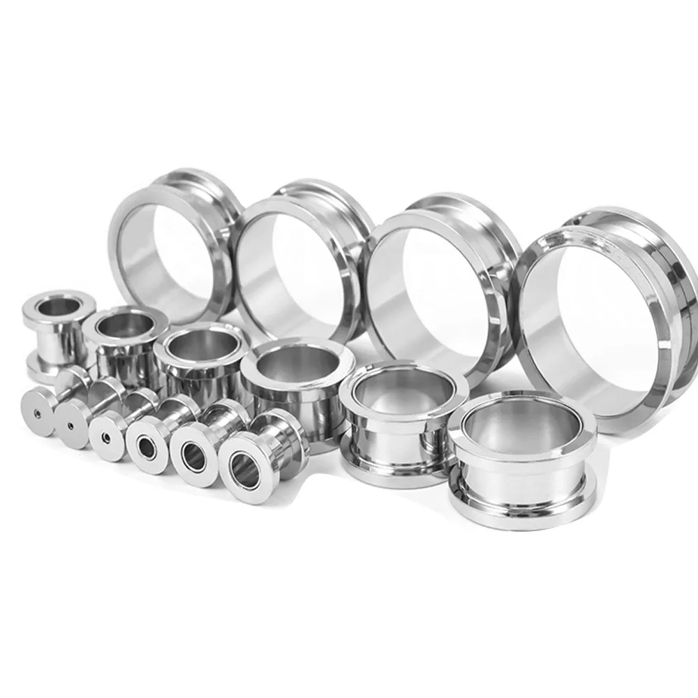 

Тоннели для пирсинга TIANCIFBYJS, 1,6-25 мм, из нержавеющей стали