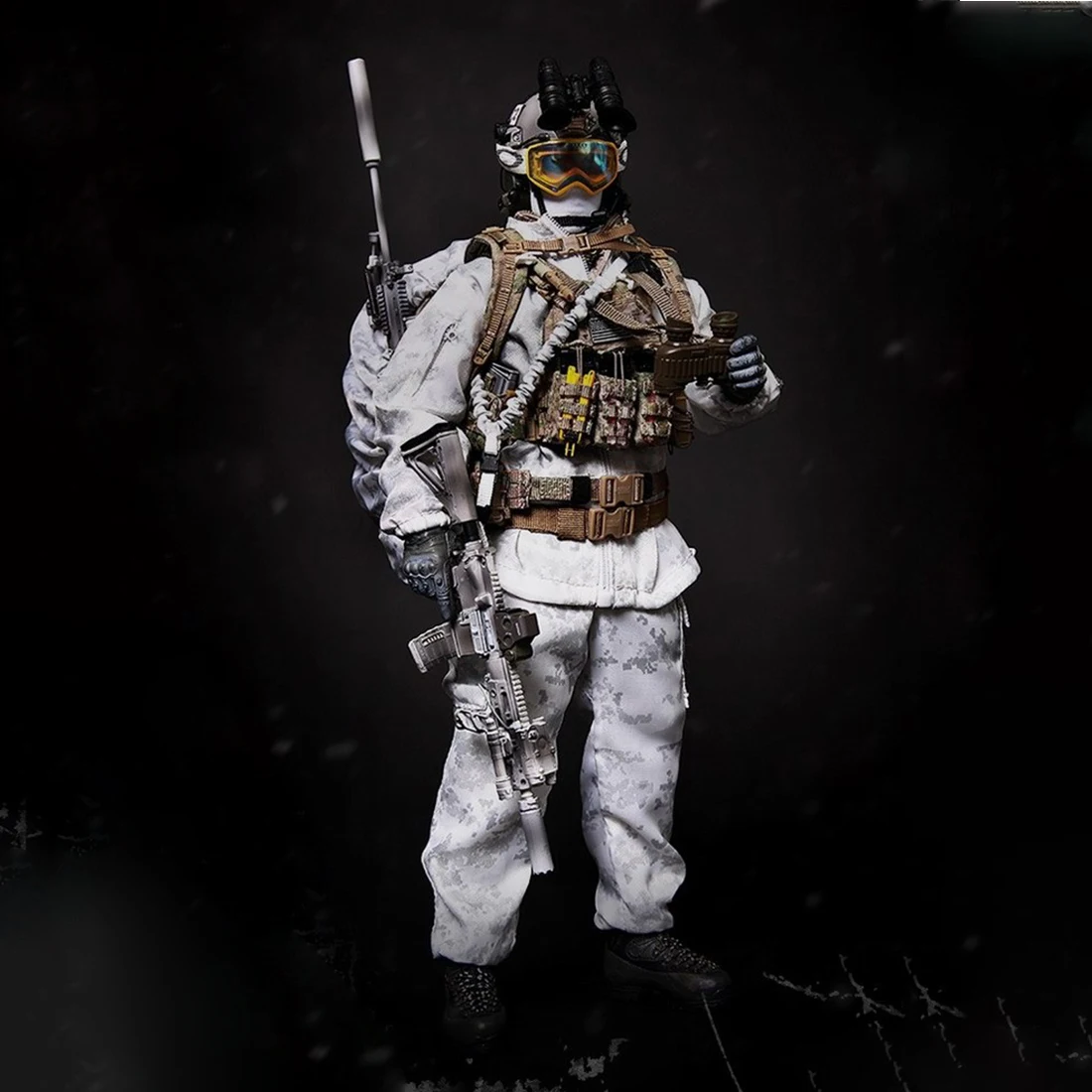 1/6 30 см солдатская модель костюм реалистичный хедлеппт Сделай Сам ручной работы солдат морские котики зимние боевые тренировочные фигурки и игрушки