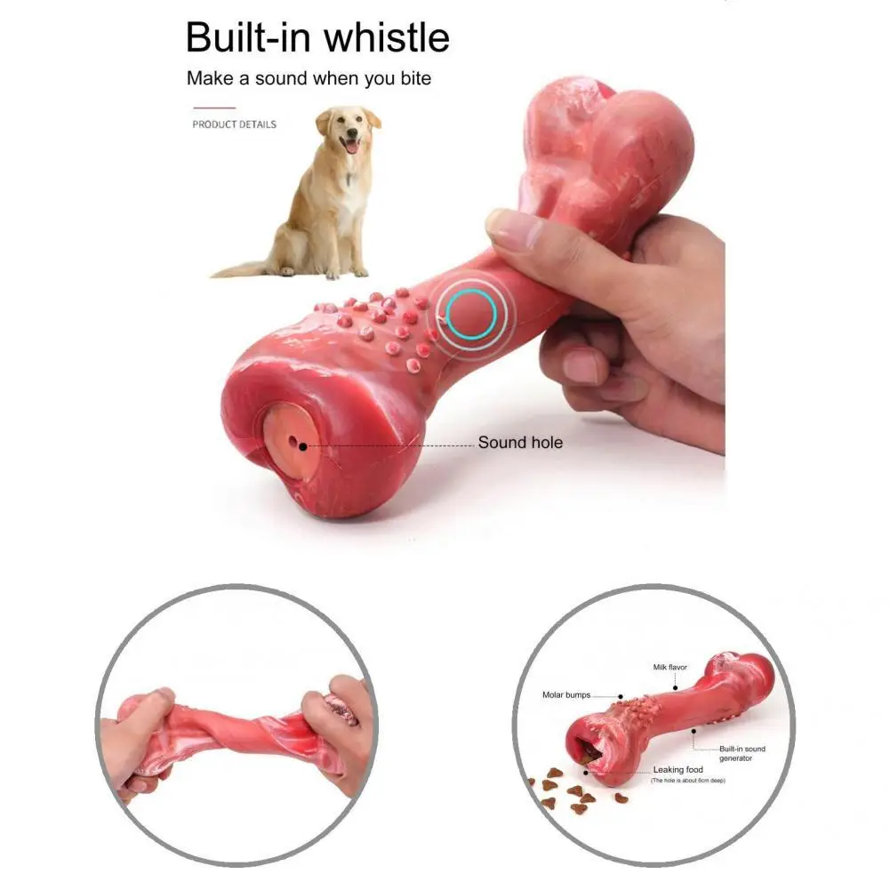 

Portable Compact Pet Dog Teeth Grinding Toy Simulation Bone Shape Pet Molar Toy Bump Design Pet Supplies