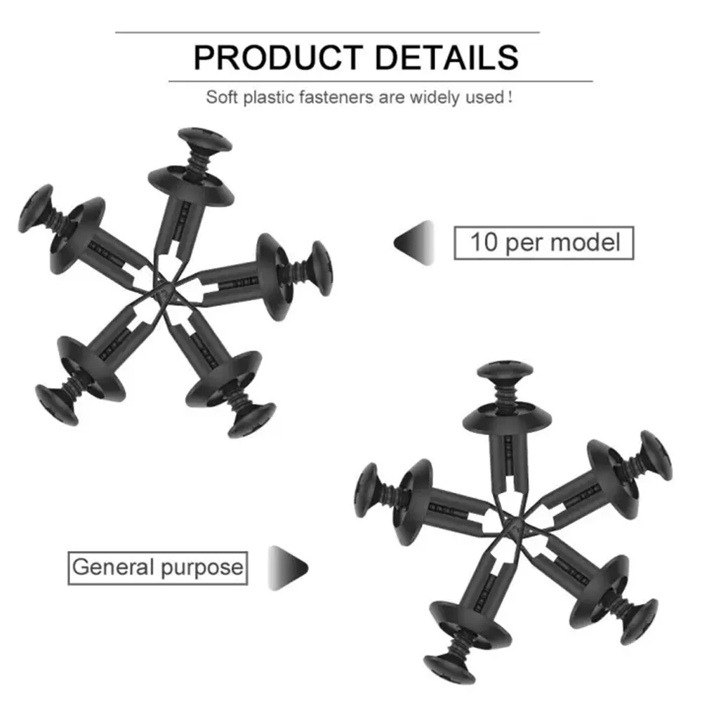 Для автомобильного бампера пластиковая дверь интерьер автомобиля 7 мм диаметр