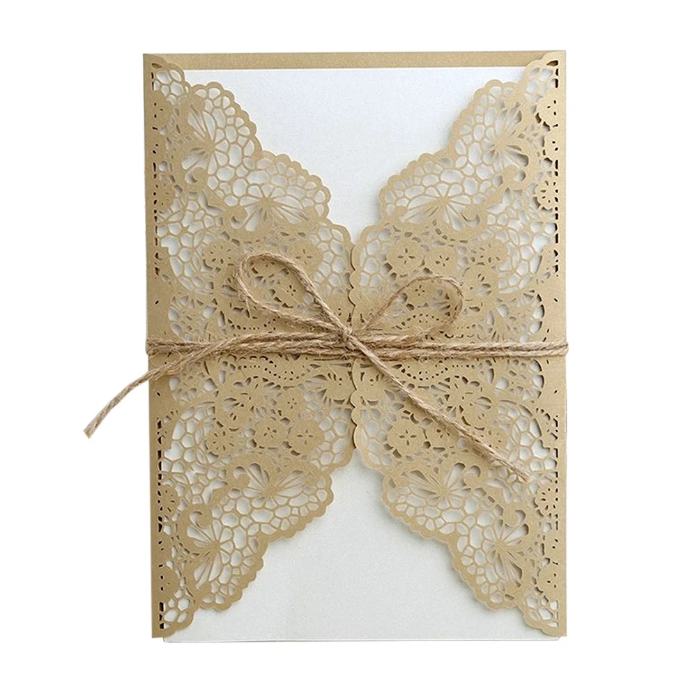 10 шт. лазерная резка западный свадебный на день рождения праздничный