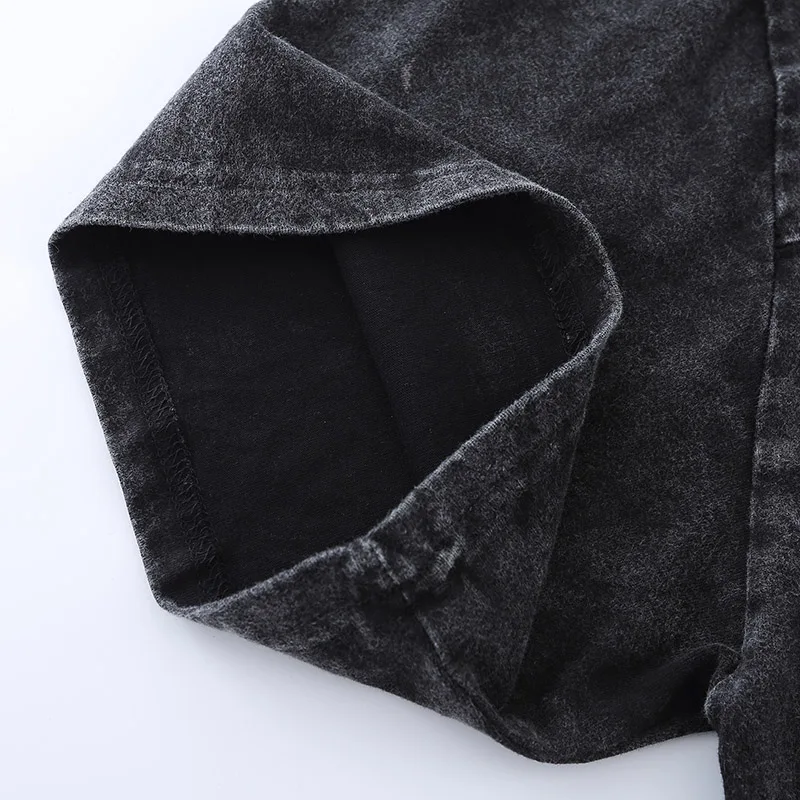 

Oversize Washed T-Shirt Men Hip Hop Streetwear Masked Man Letter Print T Shirt 2021 Summer Short Sleeve Harajuku Cotton Top Tees