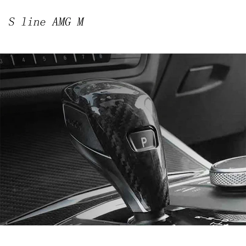 Автомобильный Стайлинг из углеродного волокна стиль рукоятка переключения