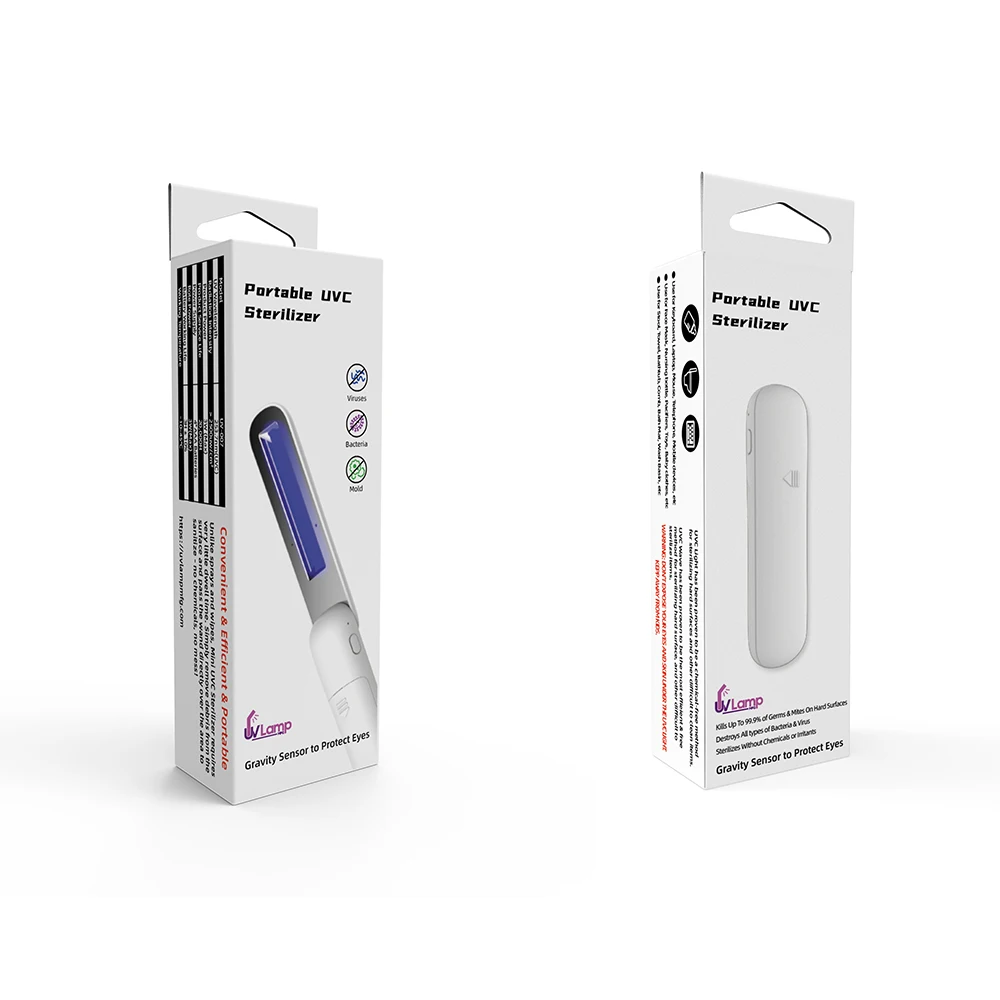 Белая ABS UVC бактерицидная лампа дезинфекционная для дома чашки-клавиши часы