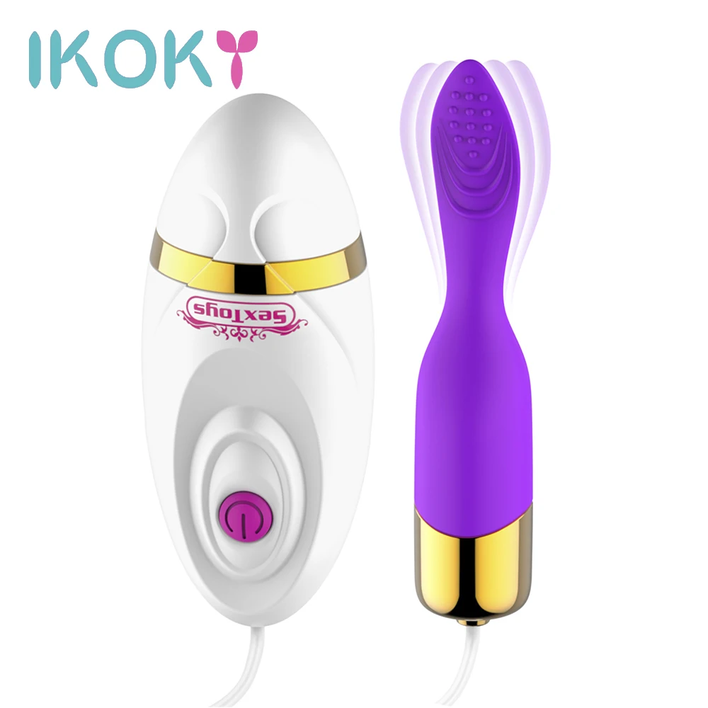 Стимулятор клитора IKOKY точки G вибратор массажер вибрирующее яйцо интимные