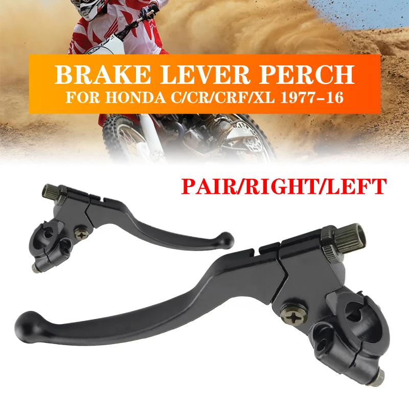 

1PC/2PC Black Left/Right Front Motorcycle Motorbike Brake Lever Perch Clutch For HONDA C/CR/CRF/XL 1977-2011 2012 2013 2014 2015