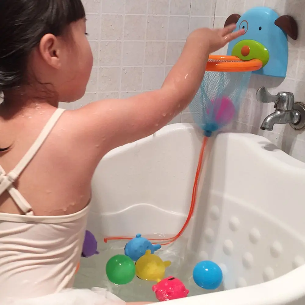 

Kids Shower Funny Bath Toys Basketball for Children Mini Plastic Suction Bathtub Game Hoop Balls Boy Girl Water Playing Toys