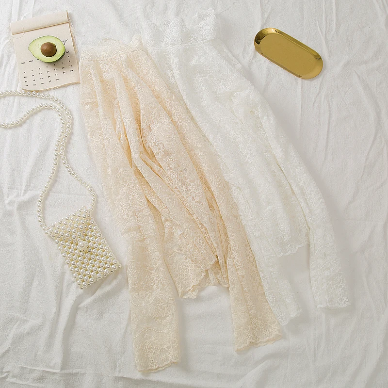 Элегантная женская белая кружевная блузка сексуальная прозрачная Женская