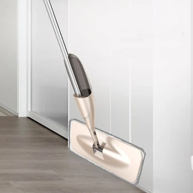 Швабра для мытья пола с распылителем многоразовыми насадками из микрофибры