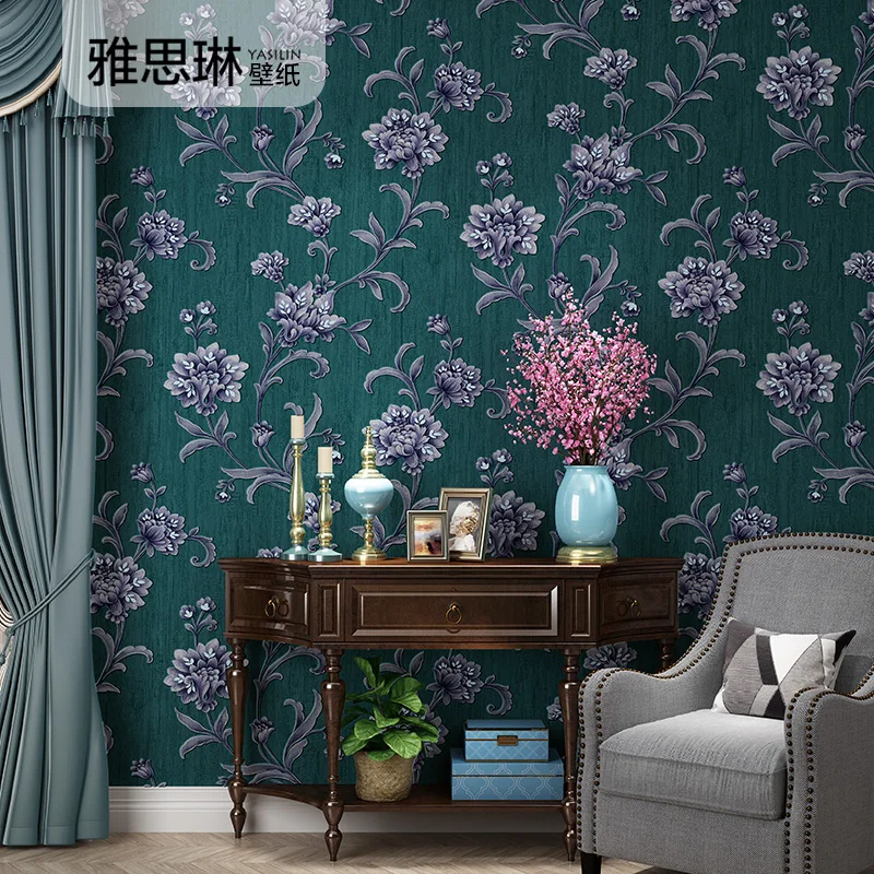 Европейская настенная бумага для телевизора хорошего качества роскошная