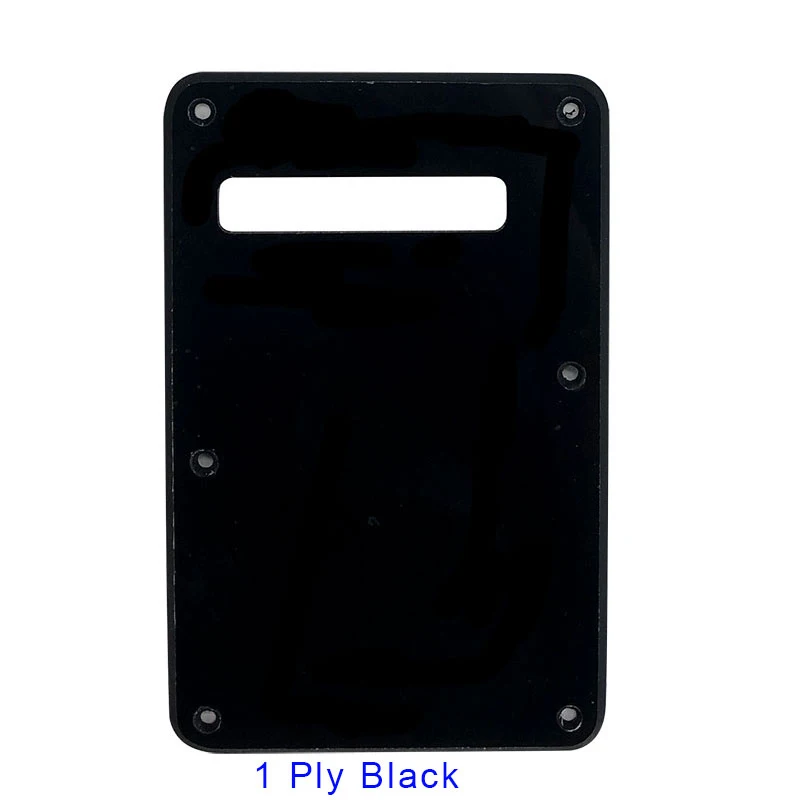 1 ply black Pleroo гитарные части тремоло Полость Крышка задняя пластина для Stratocaster Strat современный стиль электрогитара с 6 винтами - Цвет: 1 ply black