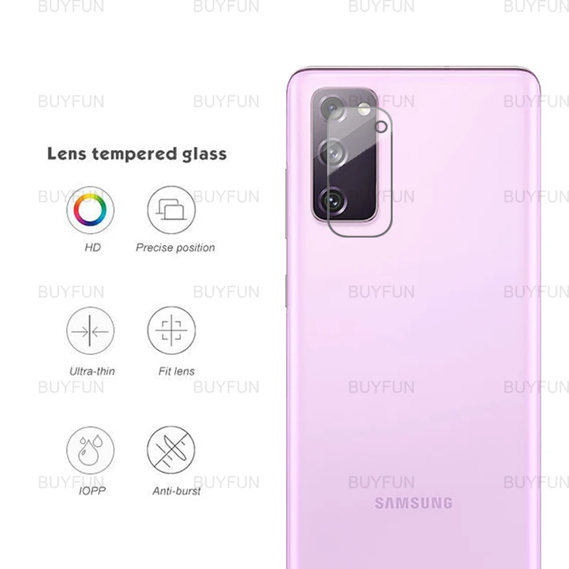 

camera glass for samsung galaxy s20 fe 6.5'' front screen protector on for samsung samsun s 20 20fe carbon fiber back soft film