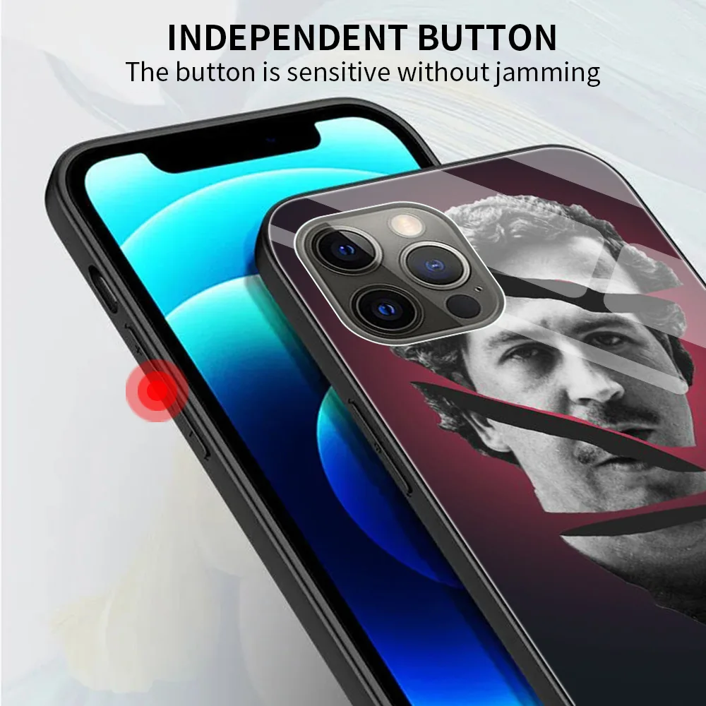 Стеклянный чехол для Apple iPhone 11 12 Pro 13 Mini 8 7Plus SE XR X XS 6 6S окрашенный закаленный