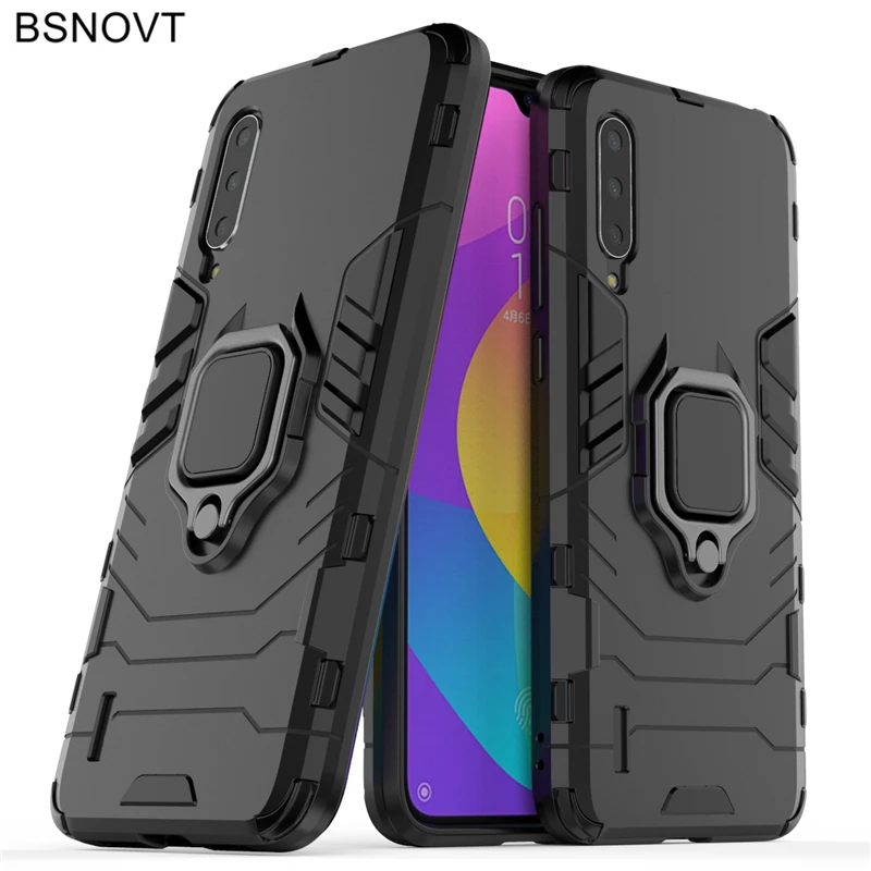 

For Xiaomi Mi 9 Lite Case Magnetic Finger Ring Anti-knock Hard Case For Xiaomi Mi 9 Lite Cover For Xiaomi Mi 9 Lite 6.39" BSNOVT