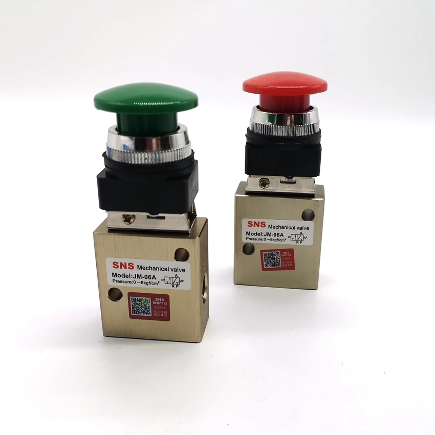 SNS JM-06A пружинный возвратный механический клапан 1/4 ''Пневматический