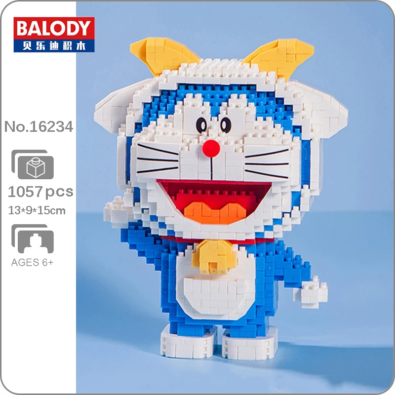 

Balody 16234 Zodiac Building Bricks Anime Doraemon Capricorn Cat Robot Animal Pet 3D Mini Diamond Blocks Toy for Children Gifts