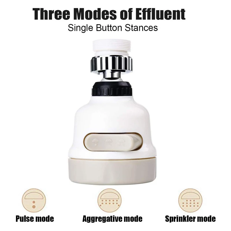 Смеситель для кухни с поворотной на 360 градусов насадкой распылителем прочная