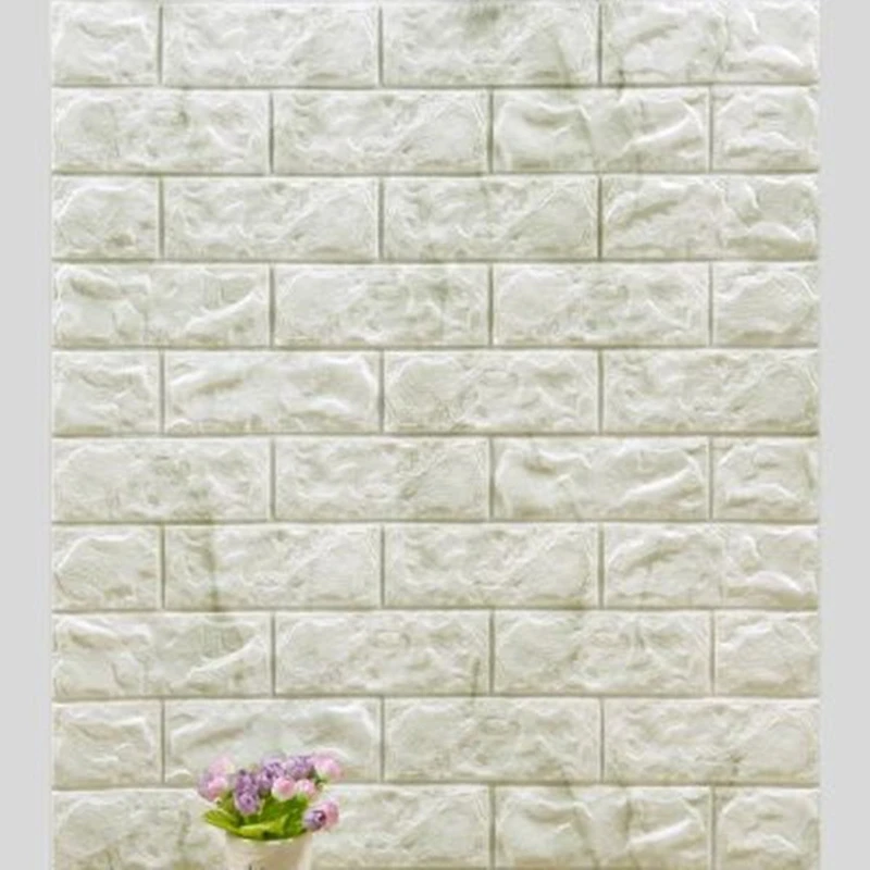 

70*77cm 3D Home Decoration Brick Wall Stickers DIY Decor Self-Adhesive Waterproof Wallpaper For Kid Room kitchen Bedroom Sticker