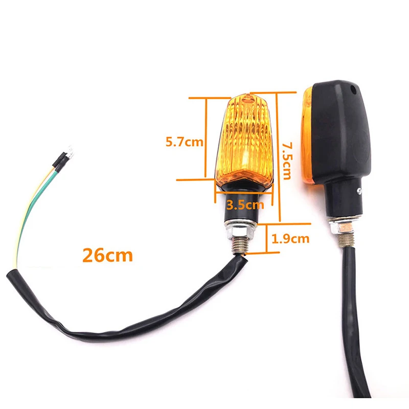

4 Stks/set 12V Universele Motorfiets Richtingaanwijzer Draaien Amber Lamp Motorbike Lampen Blinker Flash Fiets Lamp