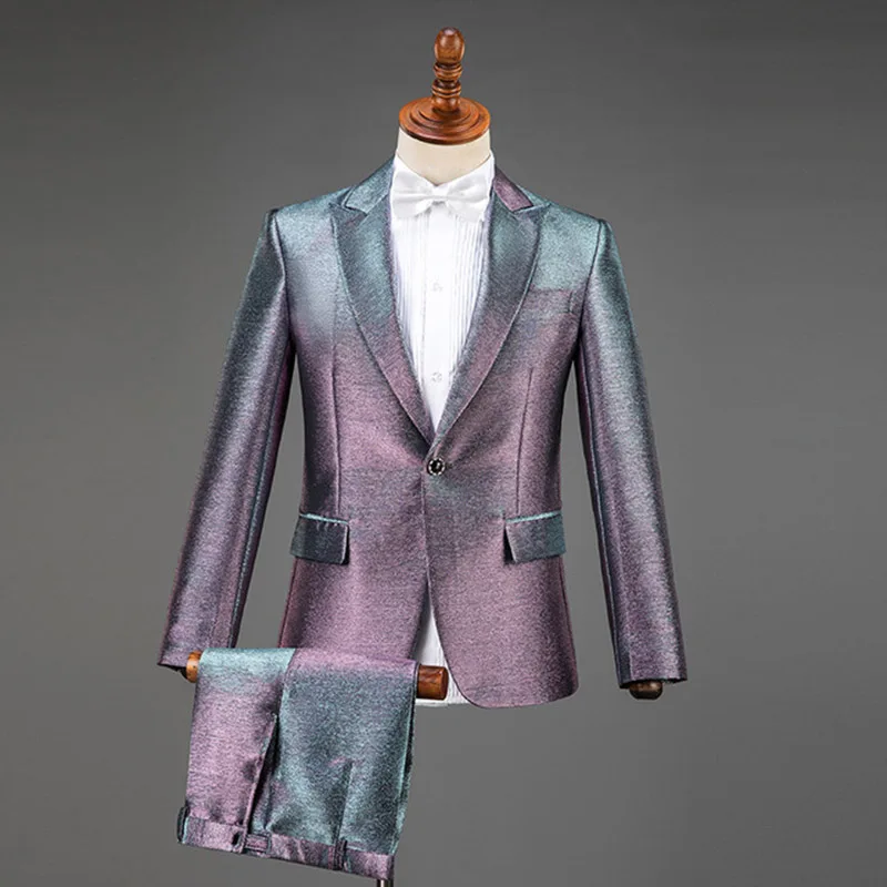 Блестящее платье с блестками и мужской костюм комплект галстуком бабочкой для