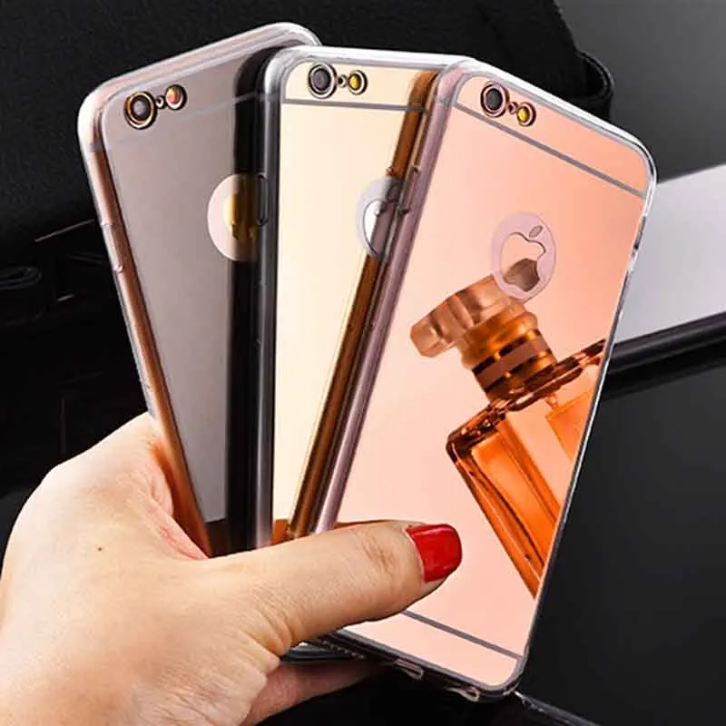 Зеркальный чехол с покрытием для телефона iphone xr x xsmax xs 5 Модный apple 7 8 6s plus