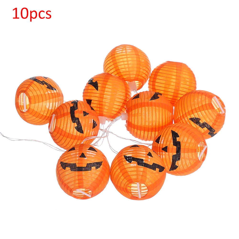 10 диоды питающиеся от батареек водонепроницаемый фонарь-Тыква Лампа Хэллоуин