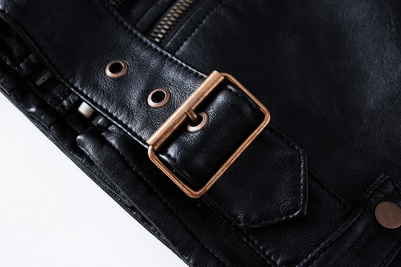

Men Jackets Autumn Winter Men's Fleece Leather Jackets Motor&Biker Pu Leather Coats Brand Men Punk Rivet Bomber Jacket 2021 New
