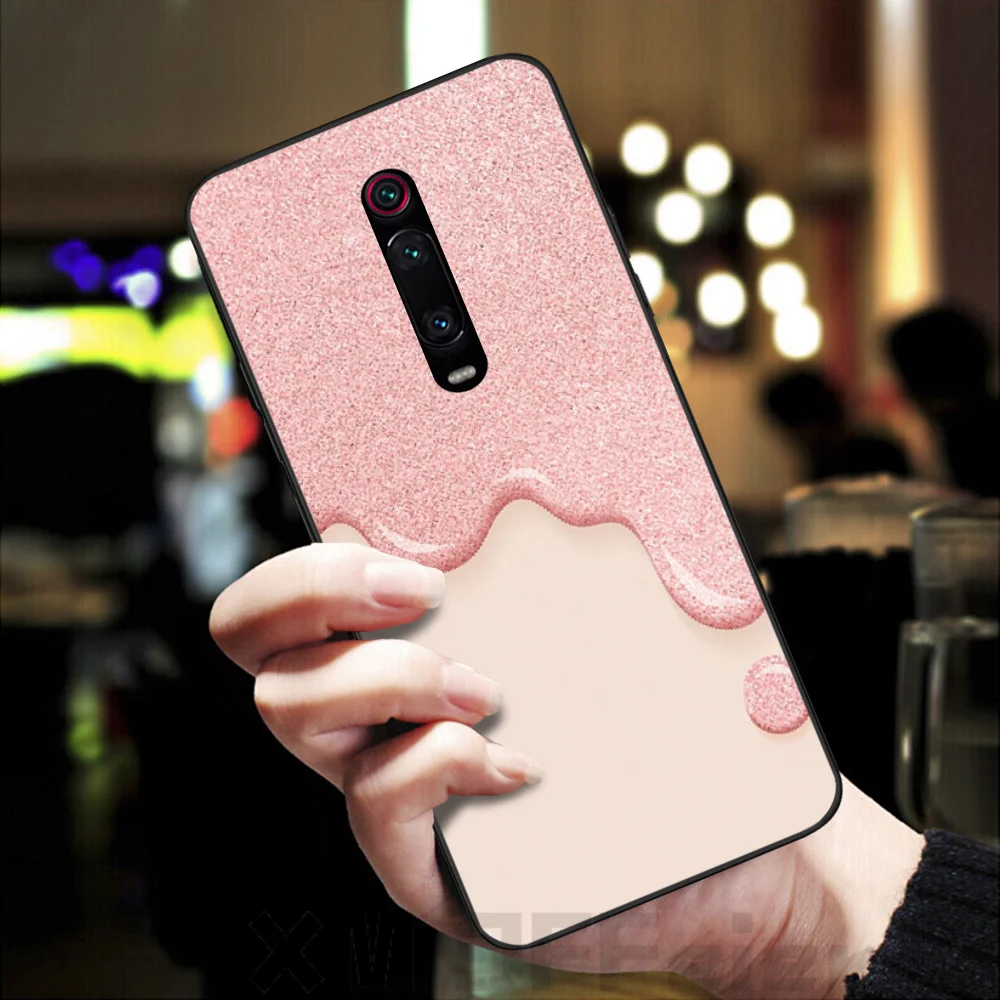 Viviana Золотой Розовый Блестящий черный мягкий чехол для телефона Redmi K20 Note4 4X 5 5A 6 6PRO