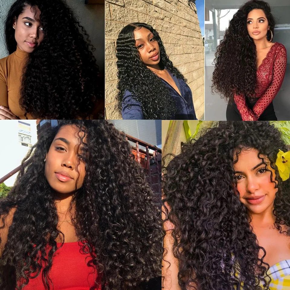 

Water Wave Bundles With Closure Brazilian Hair Bundles With Closure Human Hair Closure With Bundle Remy Hair Extension