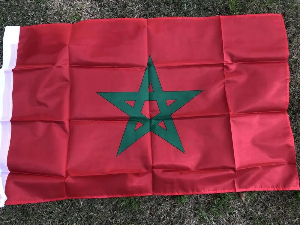 Баннер с марокканским флагом 90x150 см украшенный национальным nn091 марокканский дом
