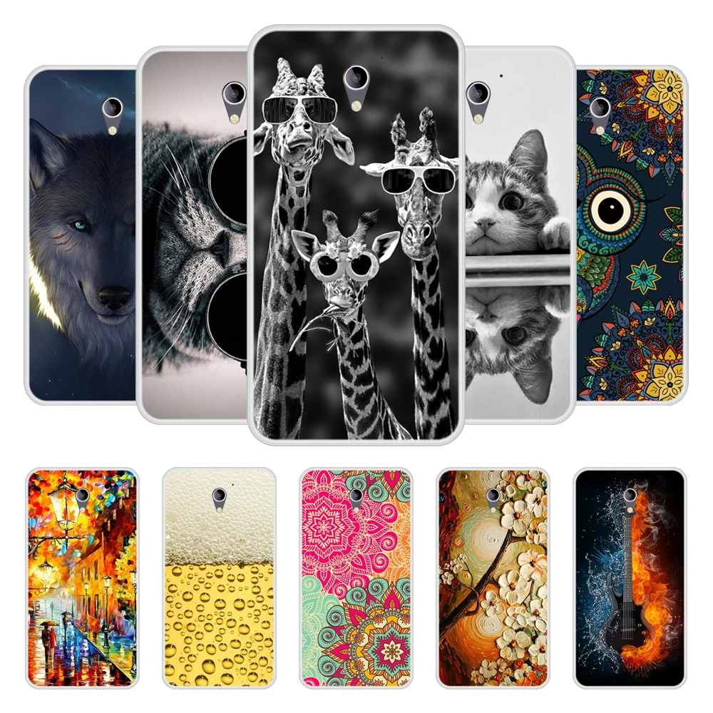 Чехол для ZTE Blade A510 мягкий силиконовый чехол из ТПУ с шикарным рисунком в наличии |