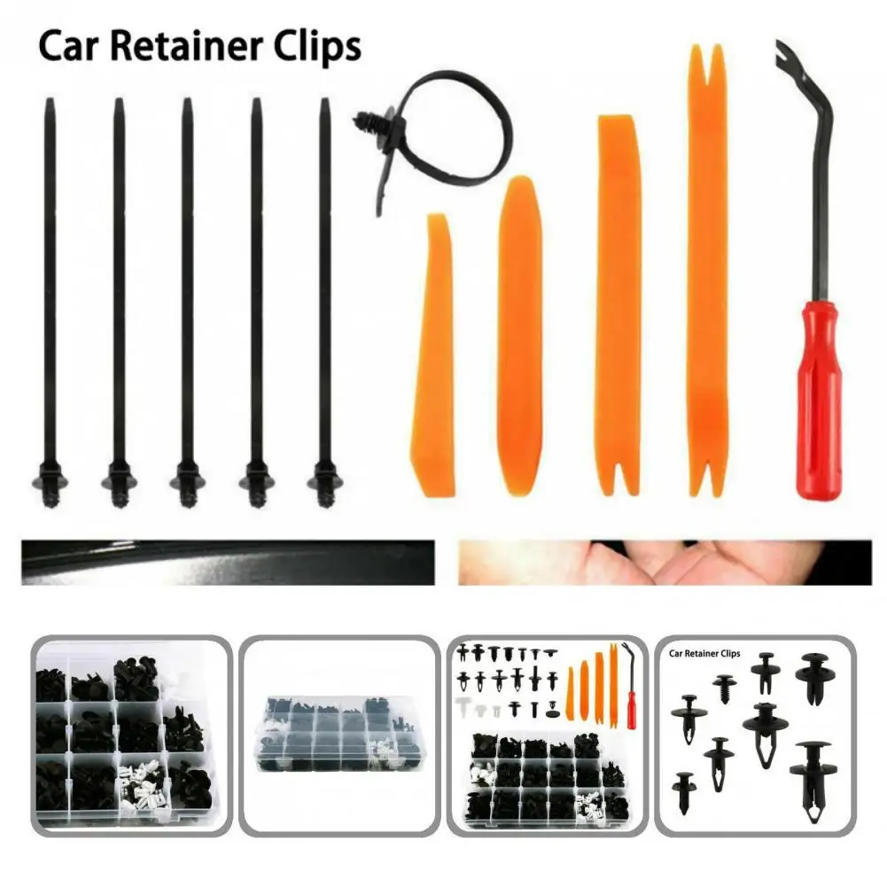 

Robust 465Pcs/Set Unique Automotive Push Pin Retainer Anti-corrosive Bumper Rivet Portable for Electric Vehicles