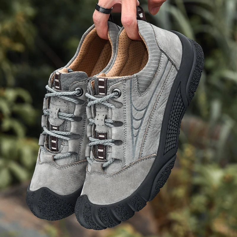 

Mens Casual Shoes Genuine Leather Outdoor Shoes Men Sneakers Thick Sole Male High Quality Cowhide Loafers Zapatos De Hombre