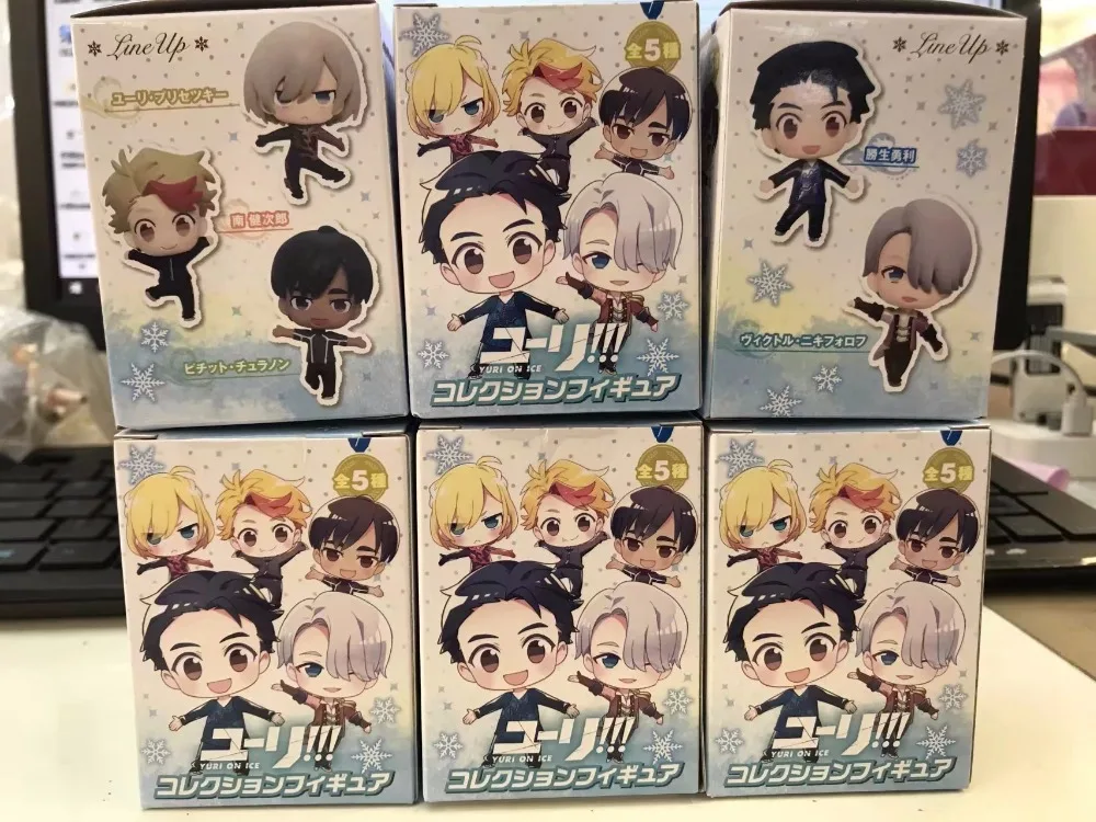 

5pcs/set YURI on ICE Katsuki Yuri Victor Nikiforov 5cm Anime New Action Figure New New Collection figures for friends gifts